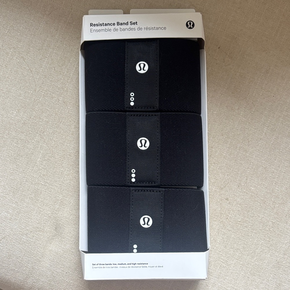 Lululemon Athletica Black Resistance Band Set